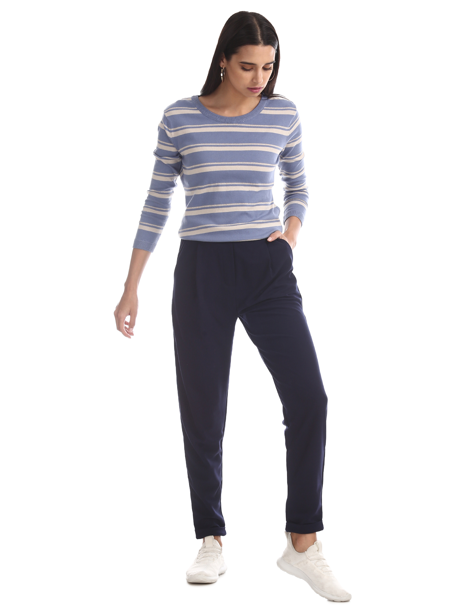 U.S. Polo Assn. Women Casual Wear Solid Trouser